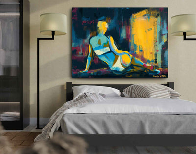 Oil painted wall art ideas and themes for your bedroom
