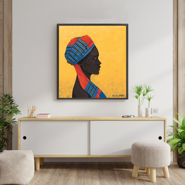 African Woman Portrait "A Charming Profile" - le d'ARTe