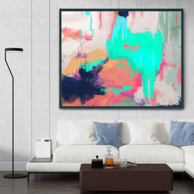 Abstract Emotions Painting | Modern Canvas Wall Art - le d'ARTe
