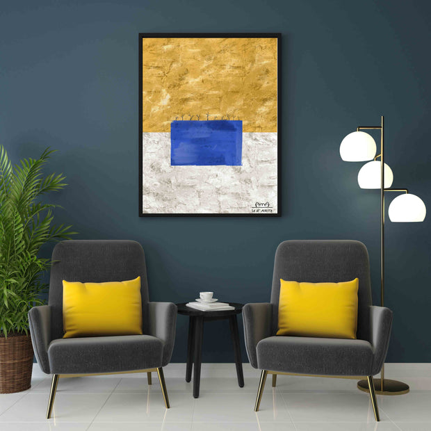Abstract Texture Painting | Canvas Wall Art - le d'ARTe