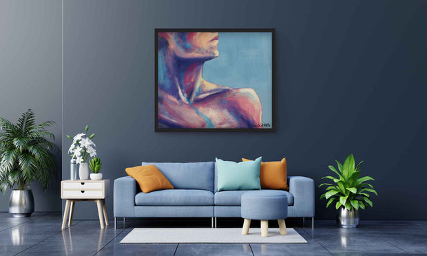 Beauty is in details painting, hand-painted, oil on canvas, living room version