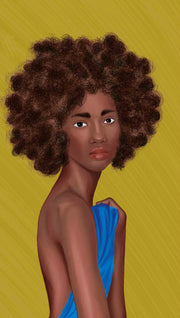 Black Woman Portrait - le d'ARTe