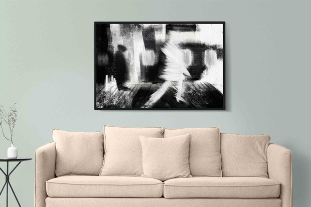 Black and White Abstract Wall Art - le d'ARTe