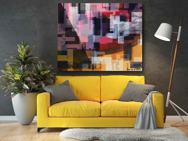 Geometrical Abstract Shapes Painting - le d'ARTe