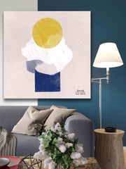 Golden Egg | Minimalist Abstract Oil Painting on Canvas | le d’ARTe