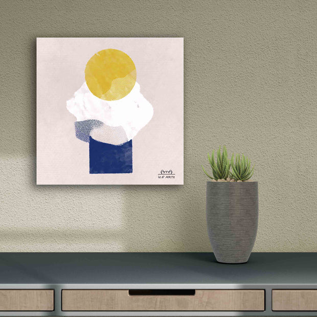 Golden Egg | Minimalist Abstract Oil Painting on Canvas | le d’ARTe