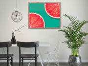 Grapefruit Painting | Nature Wall Art