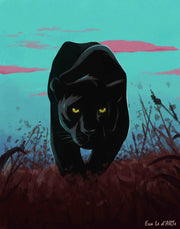 Black Panther Oil Painting on Canvas | Le d’ARTe