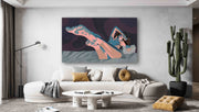Lady Figure Laying on the Bed - le d'ARTe