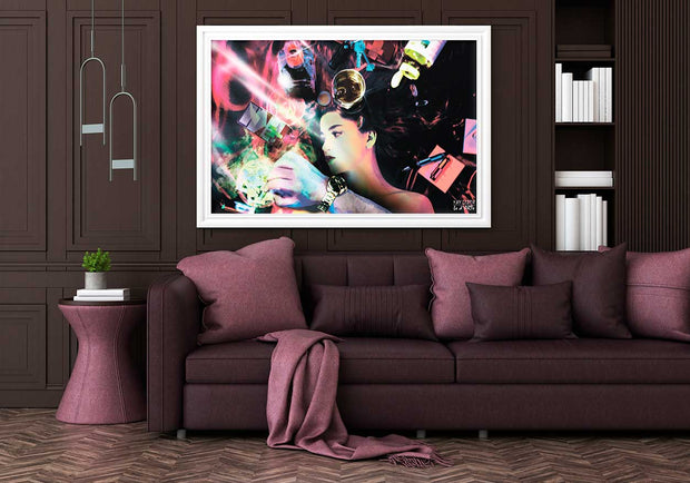 Modern Morality painting, hand-painted, oil on canvas, living room wall art, Le d'ARTe