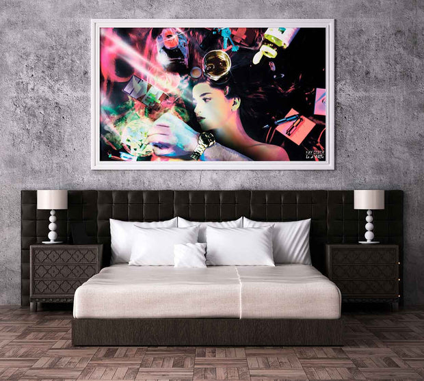 Modern Morality painting, hand-painted, oil on canvas, bedroom wall art, Le d'ARTe