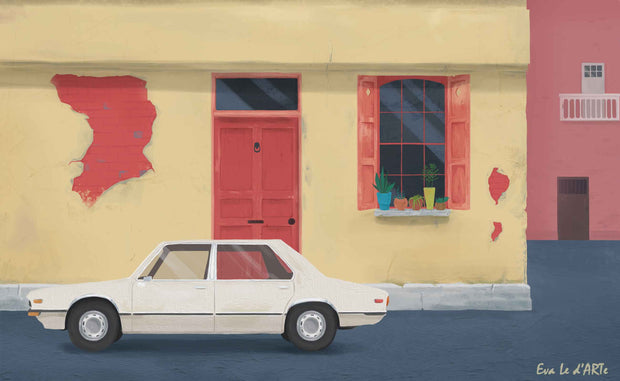 Nostalgia In The Heart of The Street, hand-painted, oil on canvas, Le d'ARTe