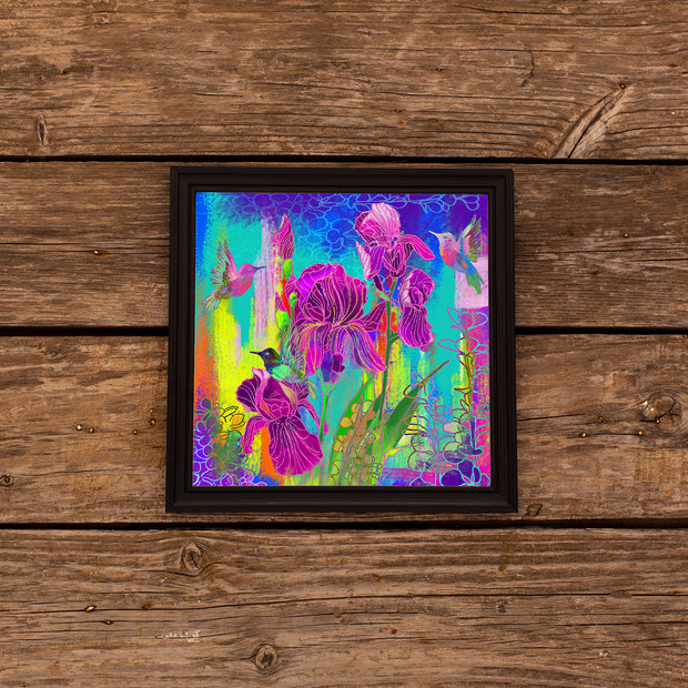 Purple Iris | Colorful Oil Painting On Canvas - le d'ARTe