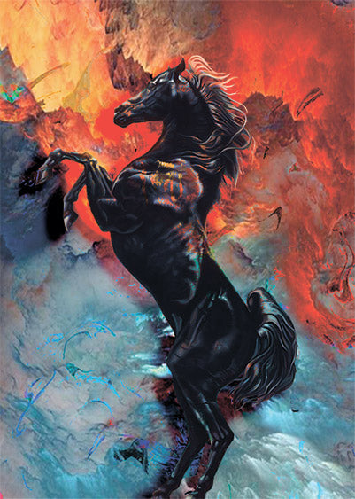 Spartan Horse Oil Painting - le d'ARTe