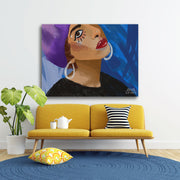 Woman Abstract Portrait Painting - le d'ARTe