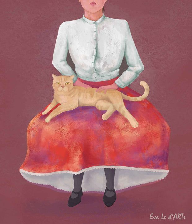 Woman with a Cat - le d'ARTe