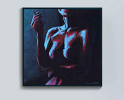 Woman In The Moonlight | Modern Nude Art | Oil Painting - le d'ARTe